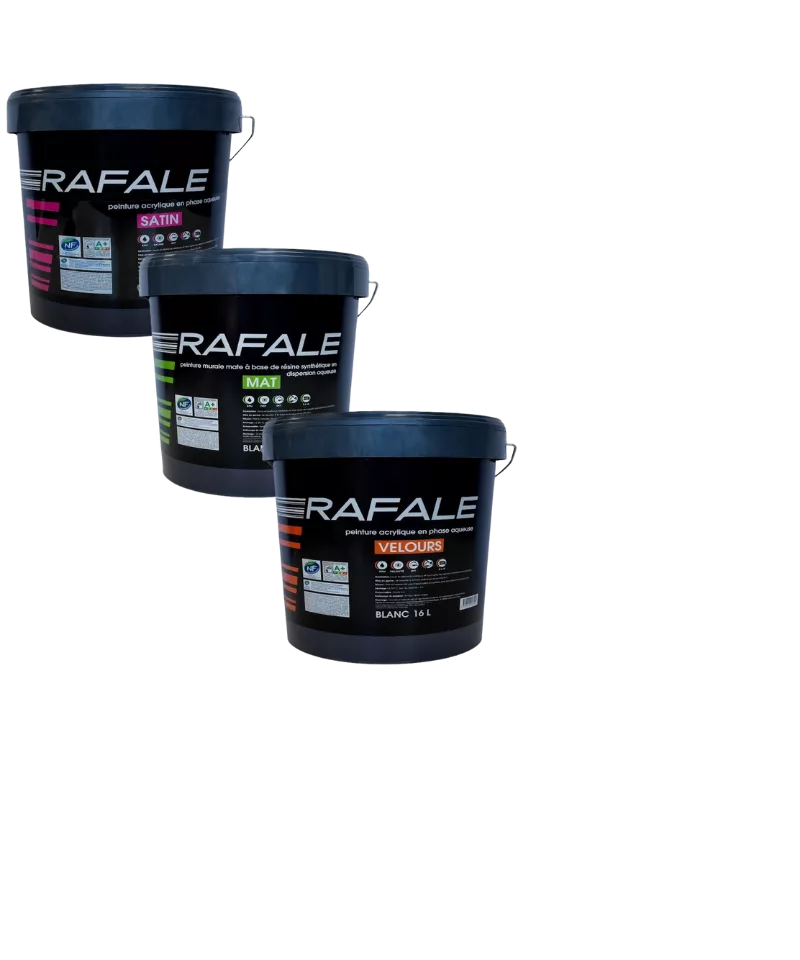 différents finitions de peinture