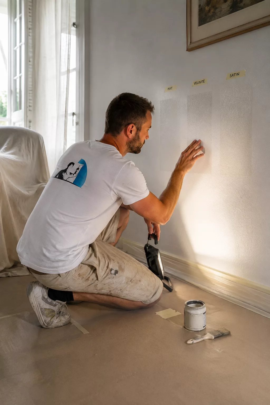 controle différentes couleurs peinture intérieure